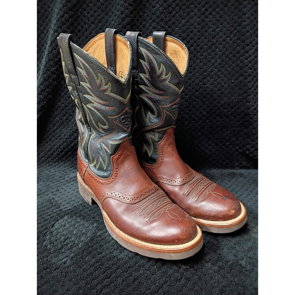 Ariat Heritage Men's Leather Cowboy Boots Size 10.5D  Brown Western Style 39927
